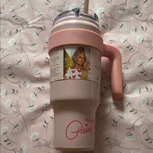 Pink XOXO Tumbler with Handle